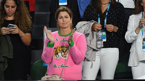 mirka federer pink gucci|The internet really hates Mirka Federer’s Australian open outfit.